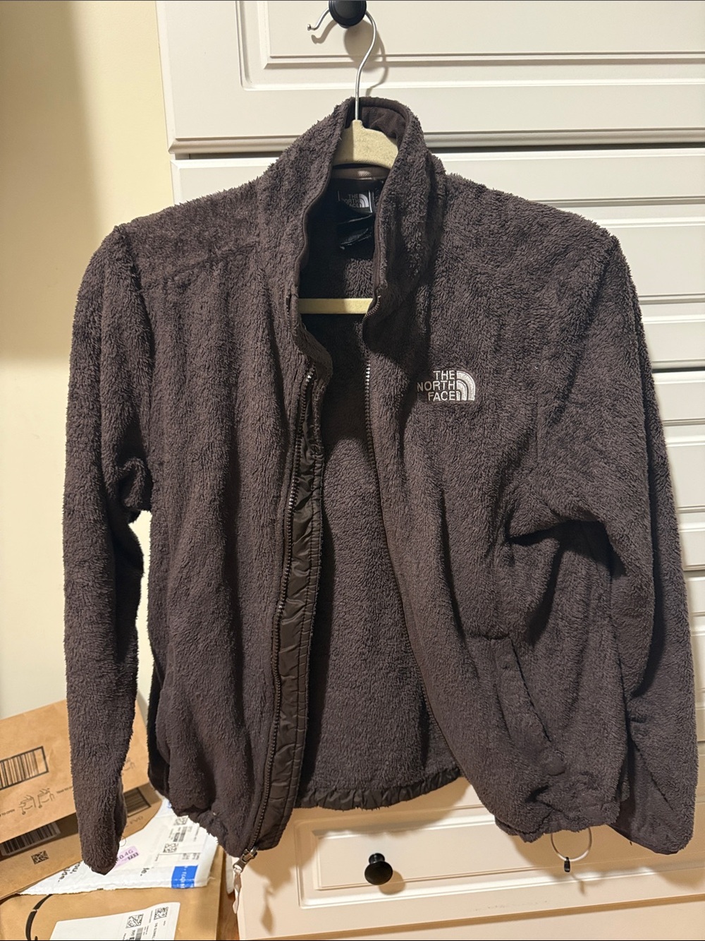 The North Face Dark Brown Plush Fleece Jacket